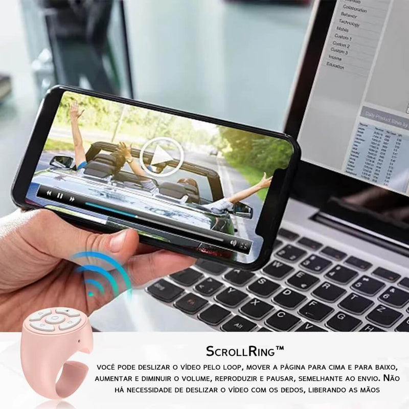 ScrollRing™ - Controle na ponta dos dedos: deslize, leia e capture momentos com facilidade.