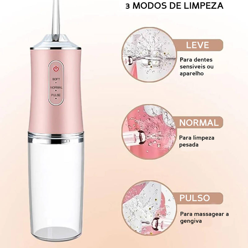 Escova Dental PowerJet - A Limpeza de Consultório, Agora na Sua Casa!