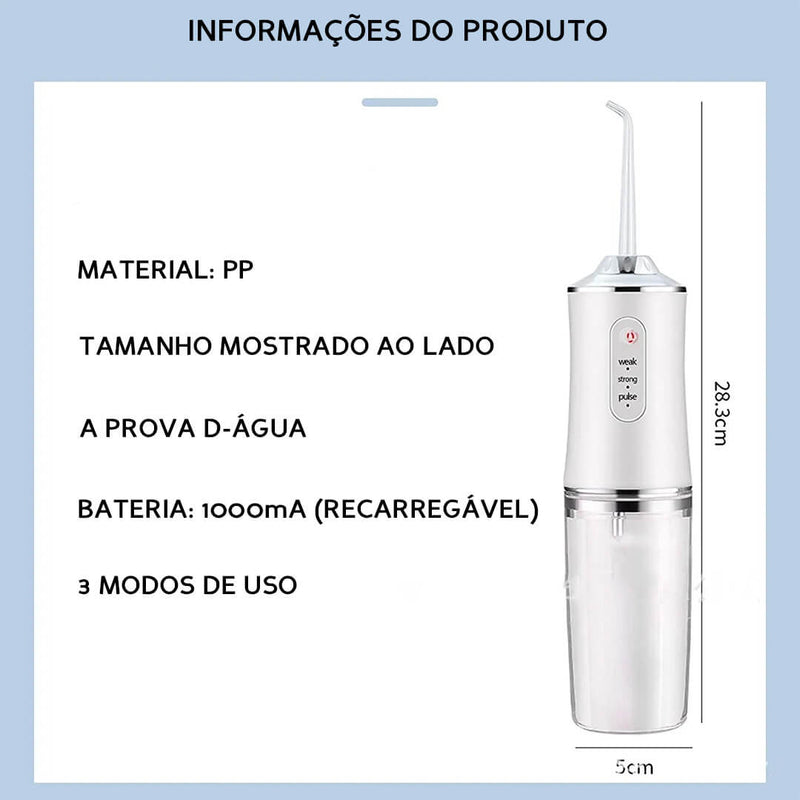 Escova Dental PowerJet - A Limpeza de Consultório, Agora na Sua Casa!